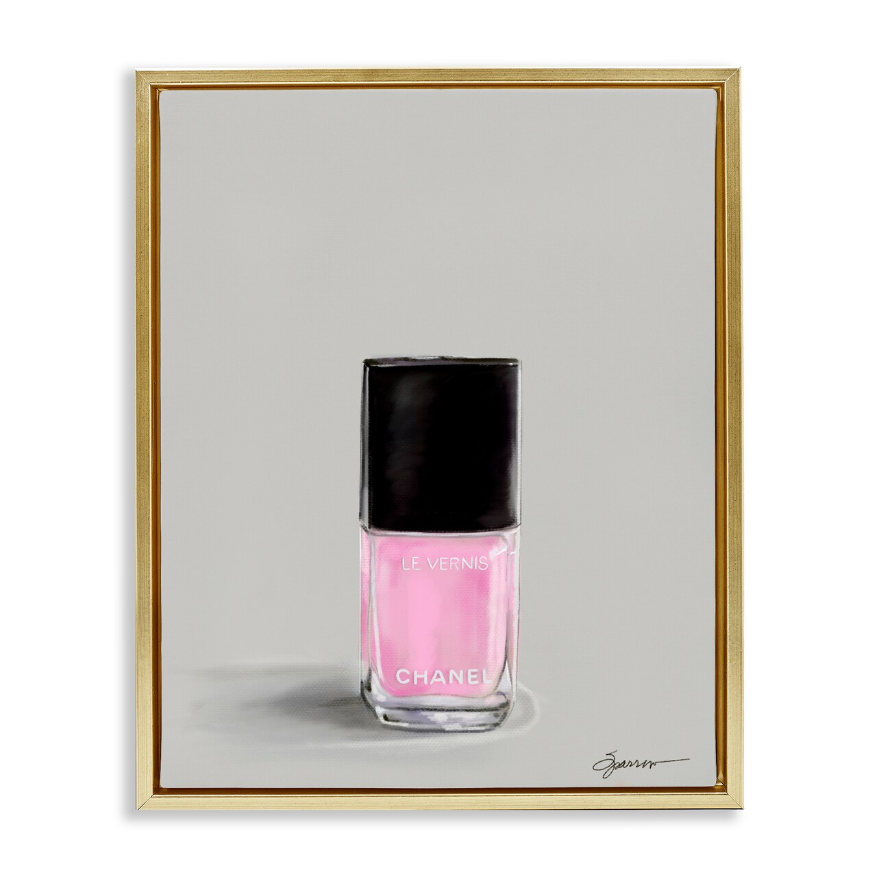 Stupell Industries Pink Luxury Nail Polish Floating Frame, design by Mary Sparrow